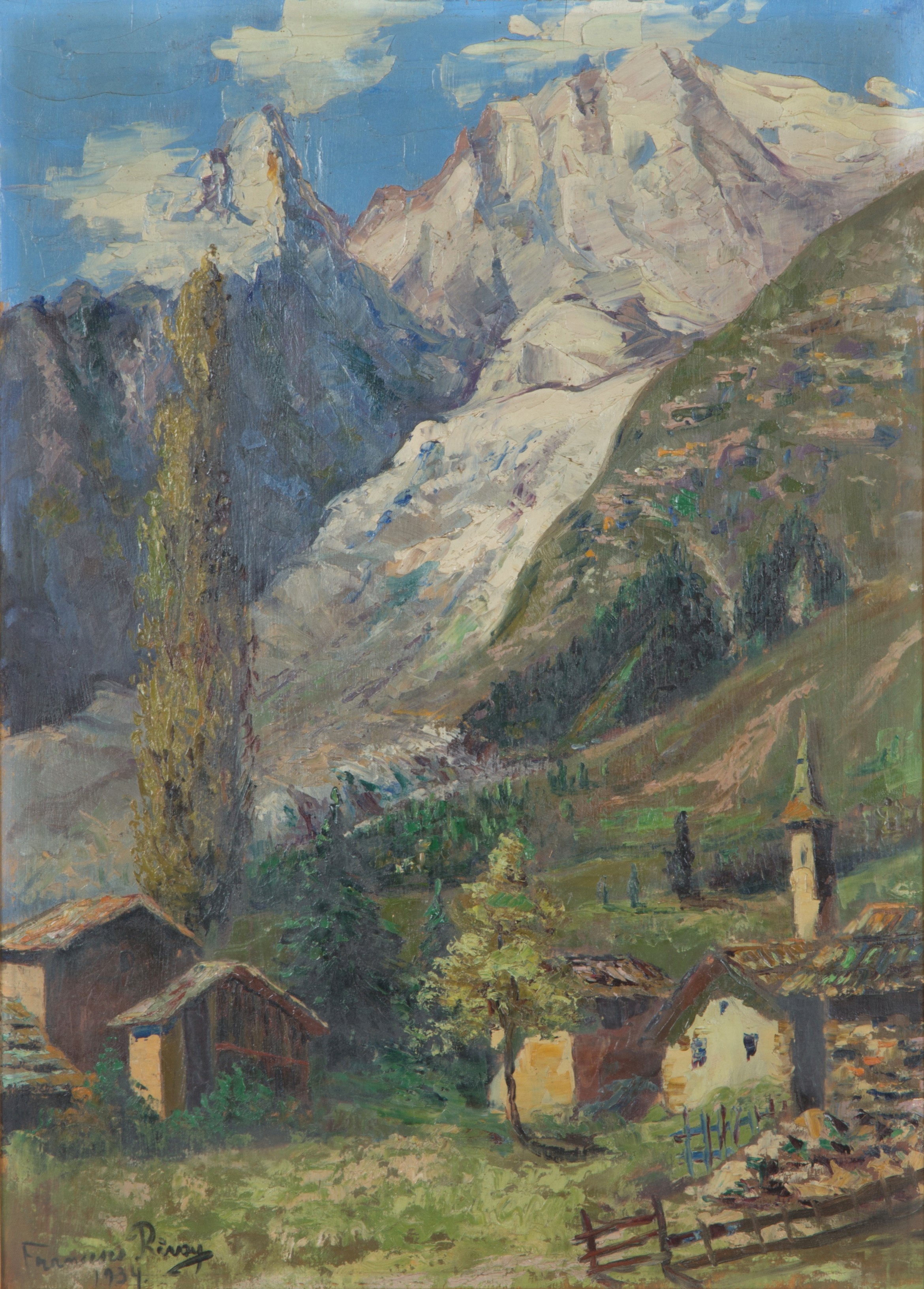 Dipinto "PAESAGGIO MONTANO"
