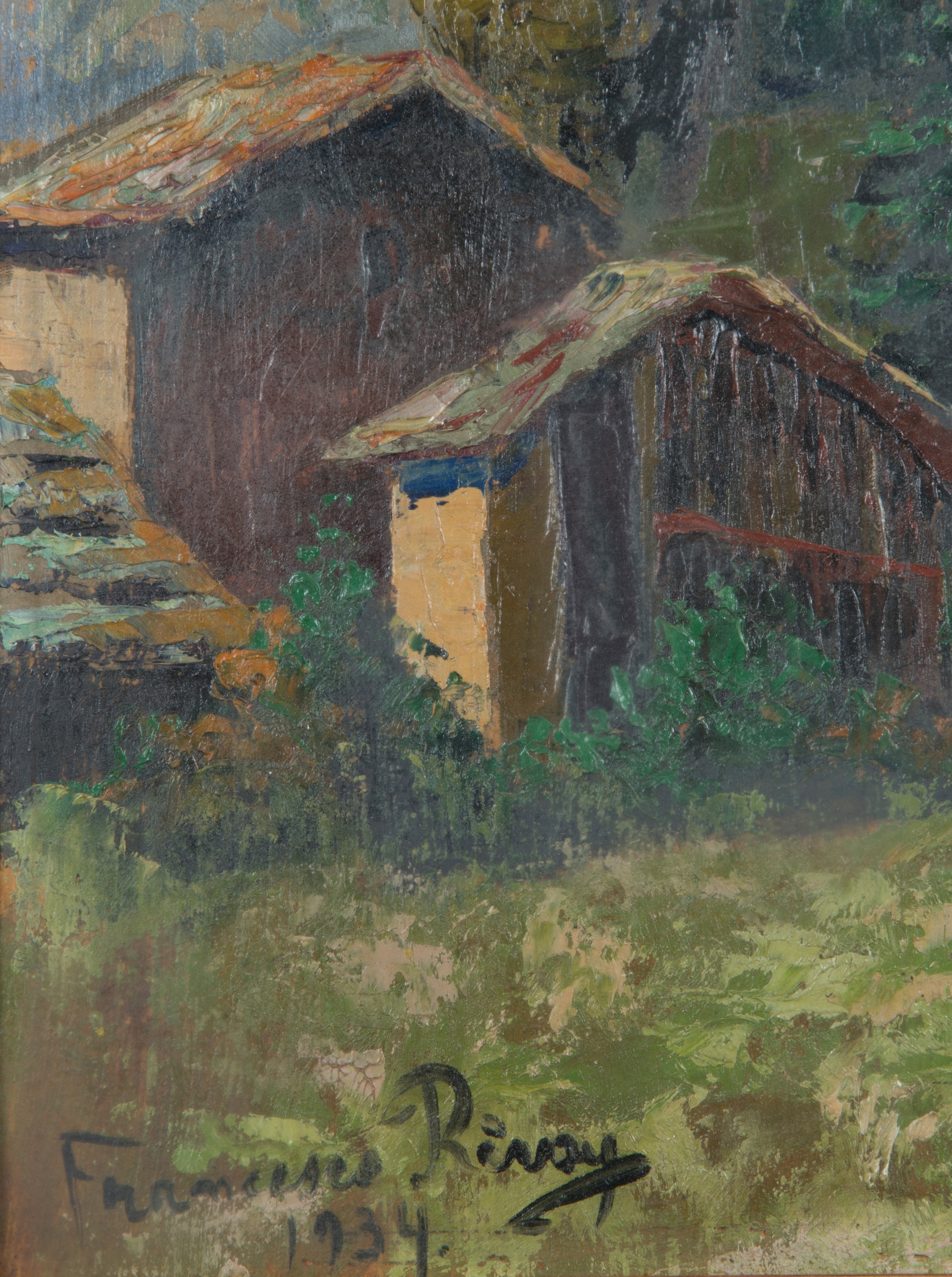 Dipinto "PAESAGGIO MONTANO"