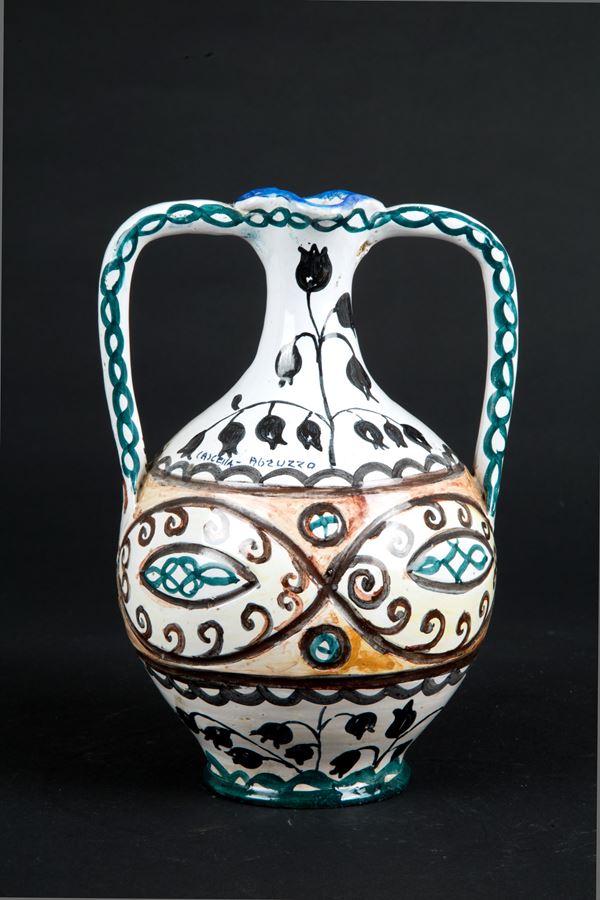 BASILIO CASCELLA - Two-handled vase