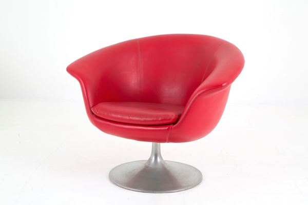 Poltrona in sky rosso