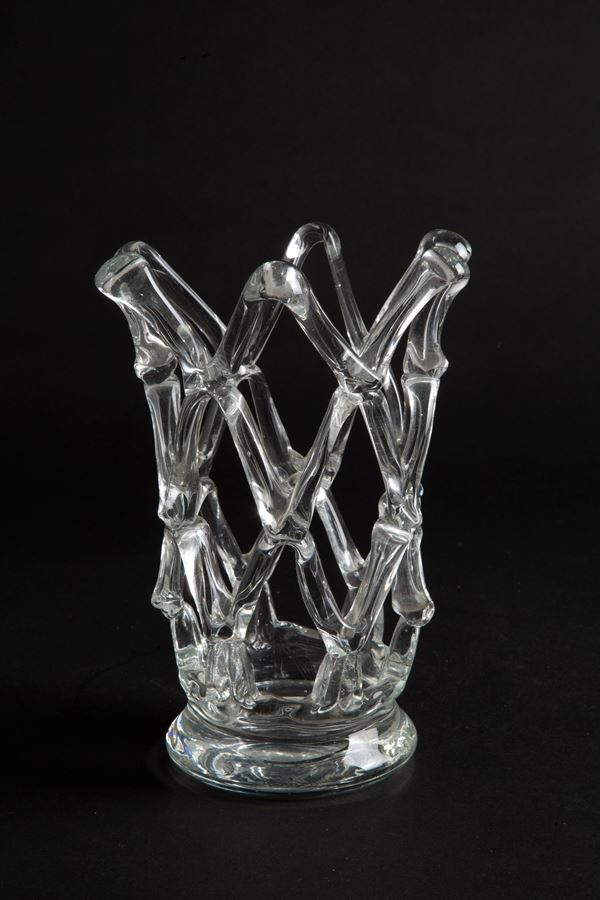ERCOLE BAROVIER - Vaso a intrecci