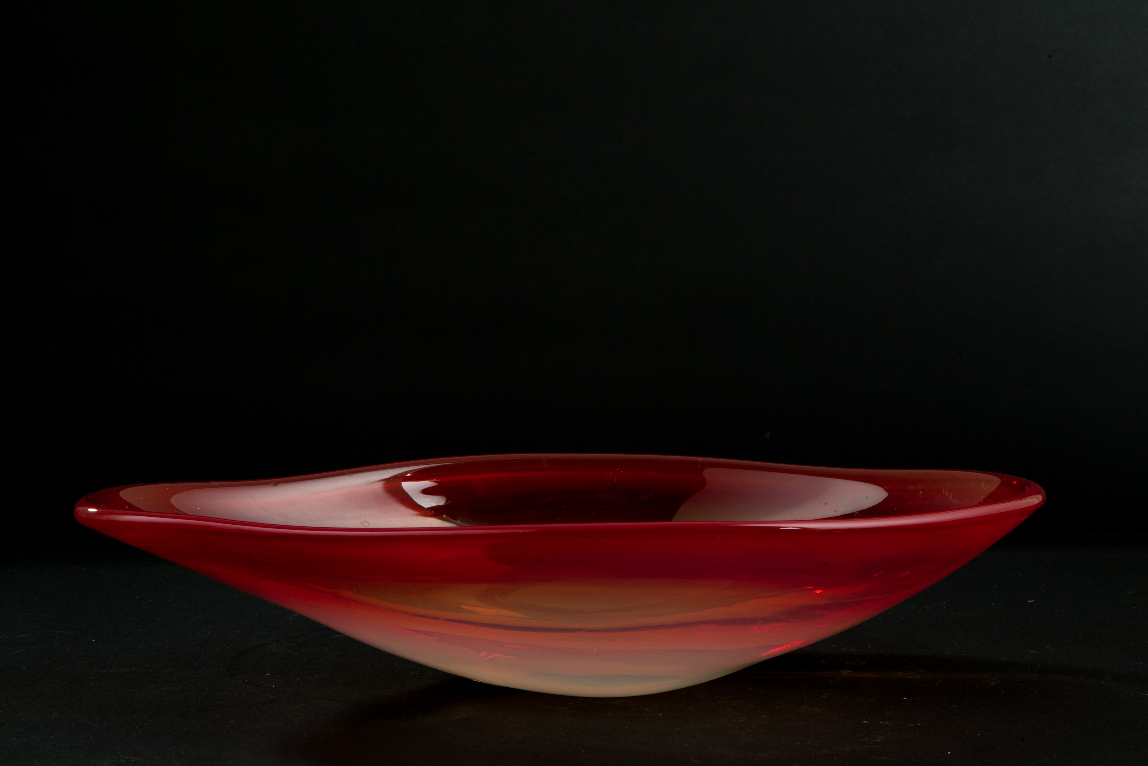Flavio Poli - Centrotavola Rosso per Cenedese