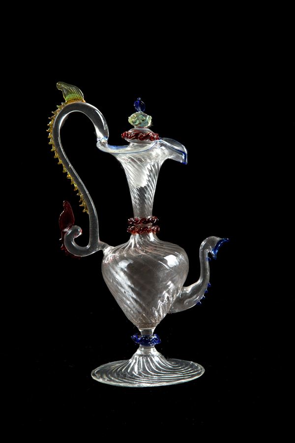 Blown glass carafe
