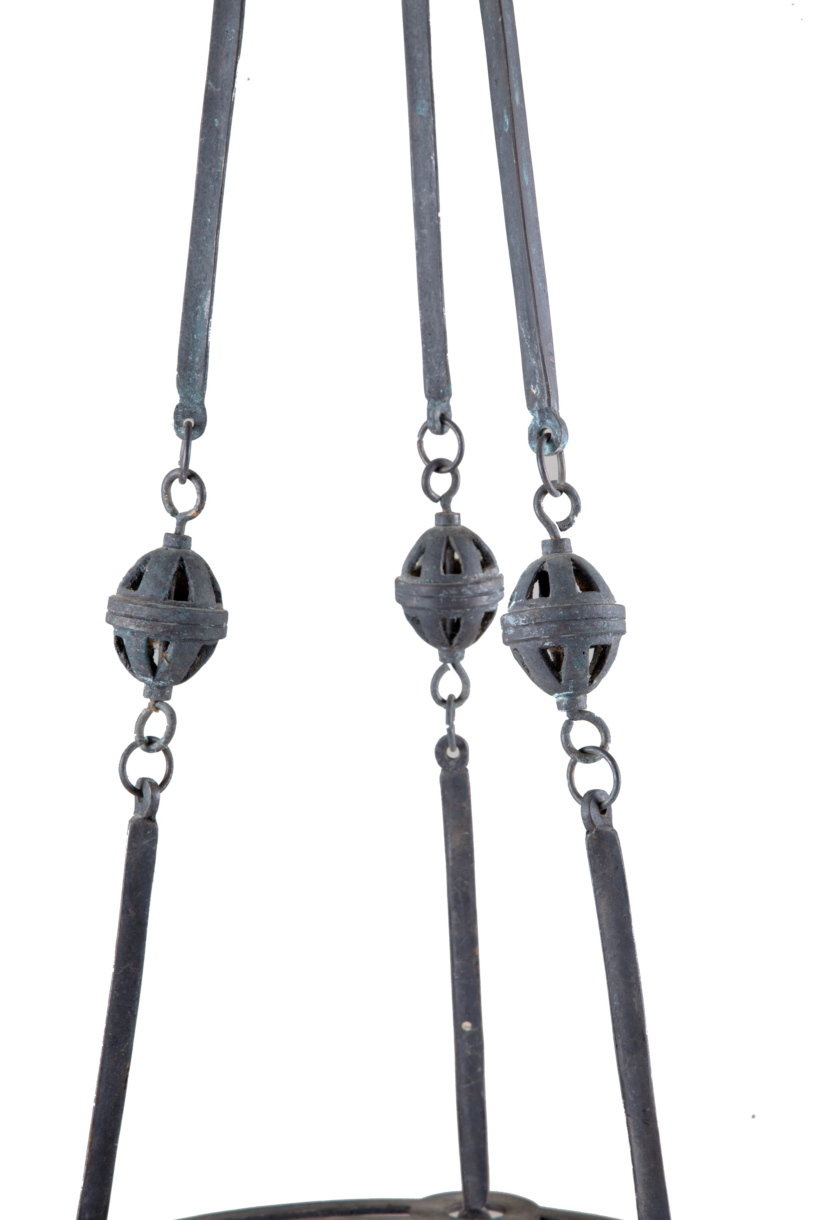 Lampada votiva in bronzo