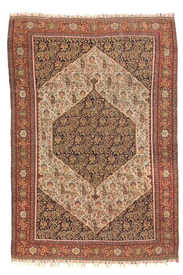 Senneh carpet seven colors. Persia