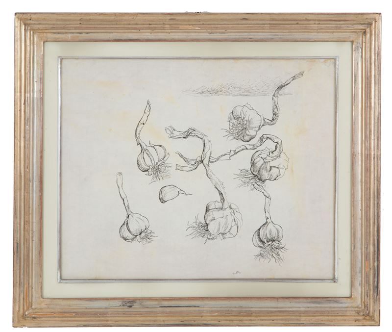 Renato Guttuso - Disegno a China su Carta "agli"