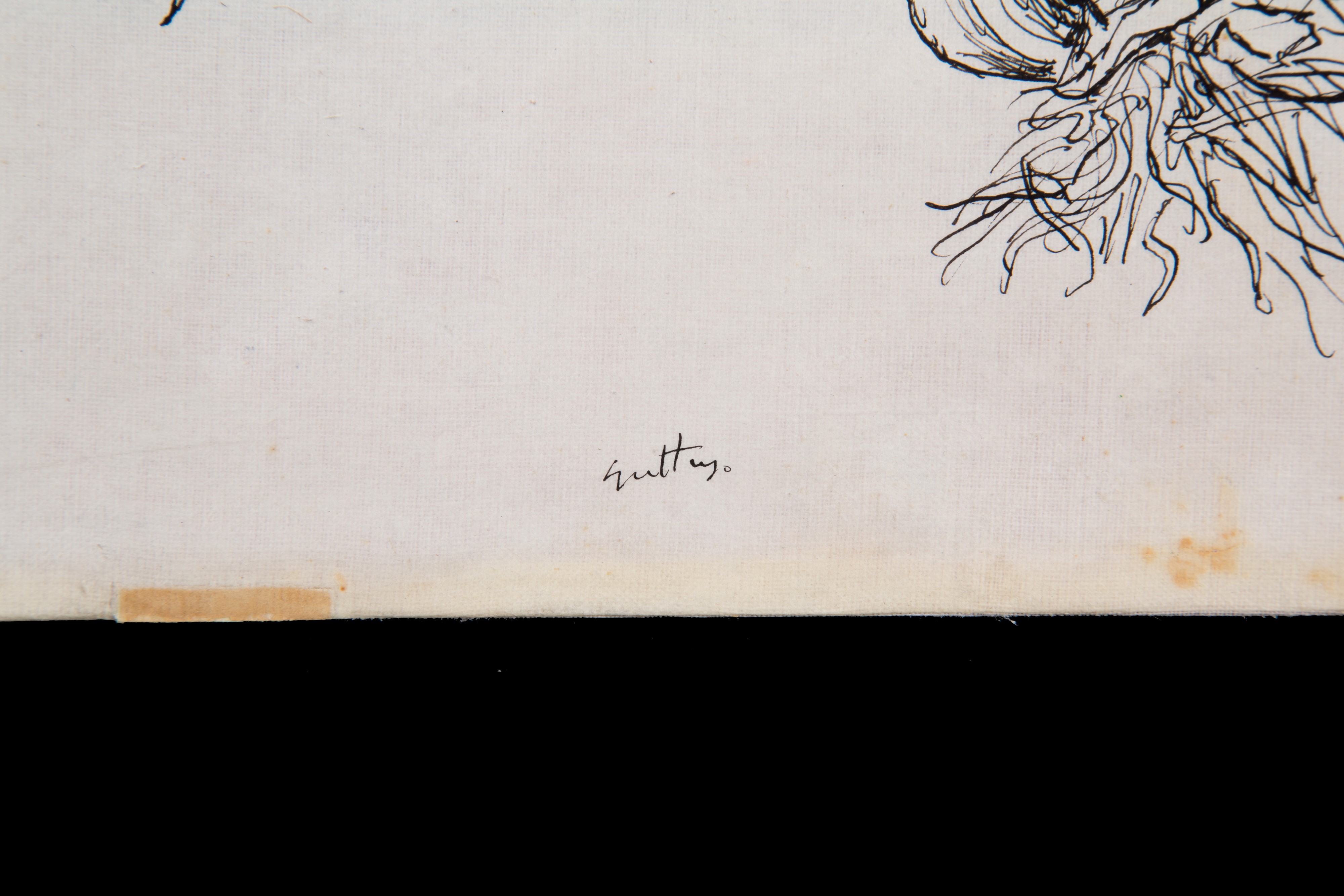 Renato Guttuso - Disegno a China su Carta "agli"