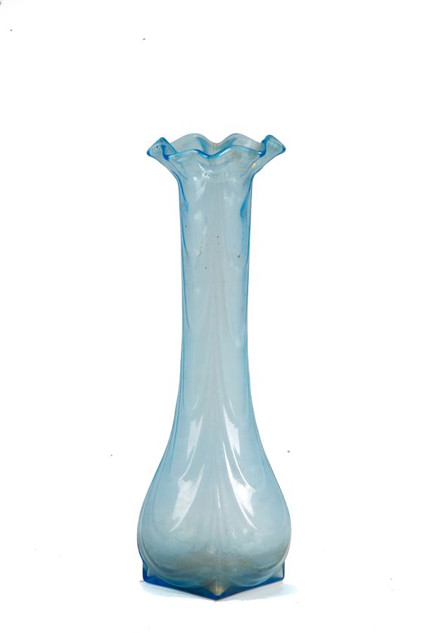 Aquamarine colored vase