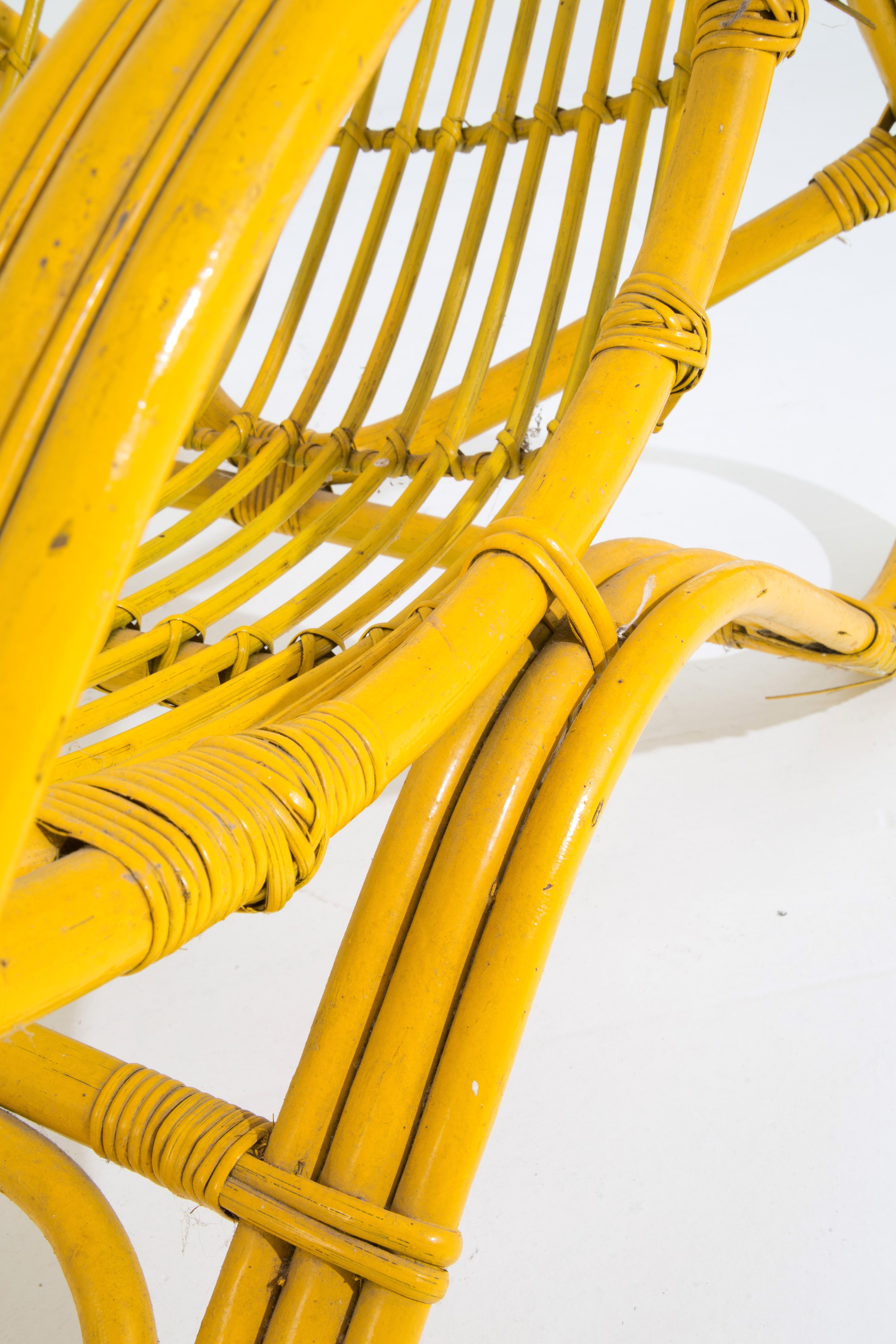 Poltrona in Rattan Giallo