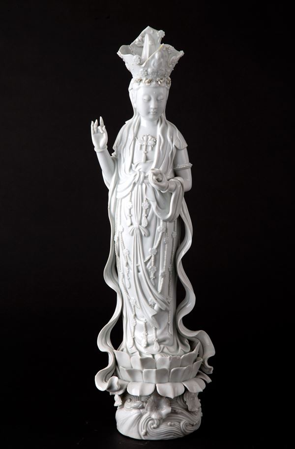 Scultura in porcellana "DIVINITA' "