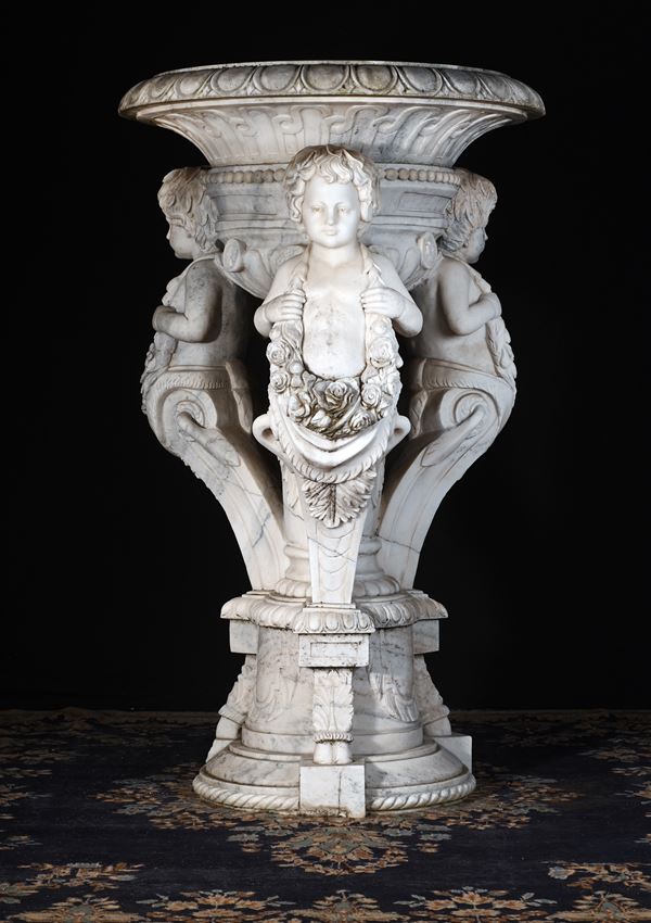 Fioriera con cherubini  - Asta MILANO DECOR - Antiques, Fine Art, Photographs & Design Auction (n. 96) - Viscontea Casa d'Aste