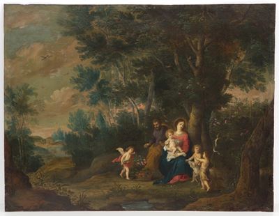 Dipinto "sacra Famiglia con San Giovannino "