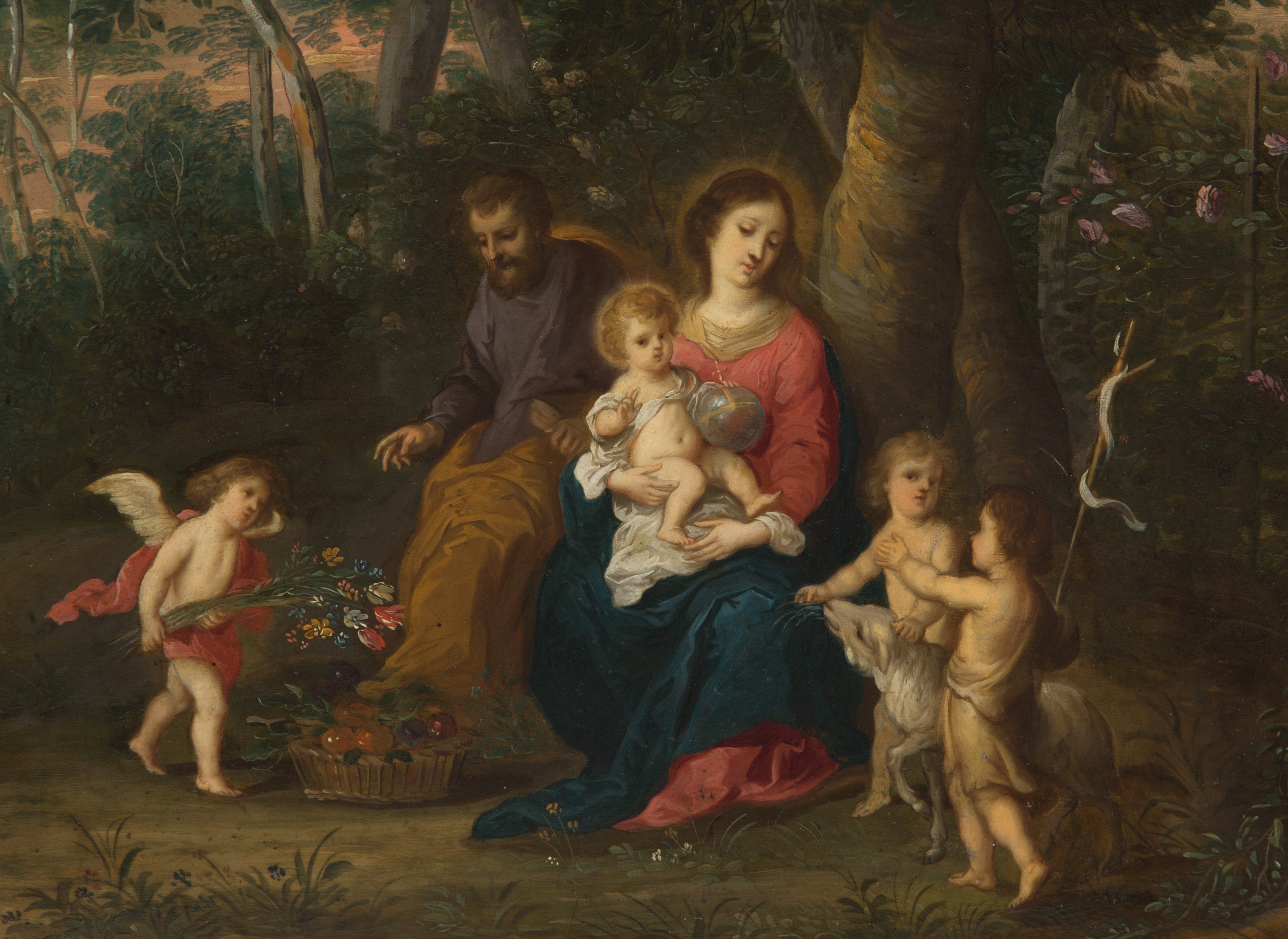 Dipinto "sacra Famiglia con San Giovannino "