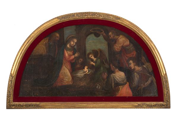 Crescent moon painting "NATIVITY"