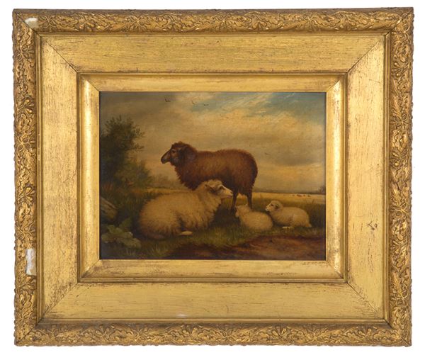 Painting "SHEEP FAMILY"