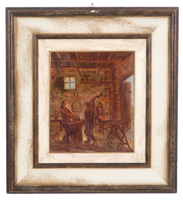 COSIMO PRIVATO - Dipinto  "FUCINA"
