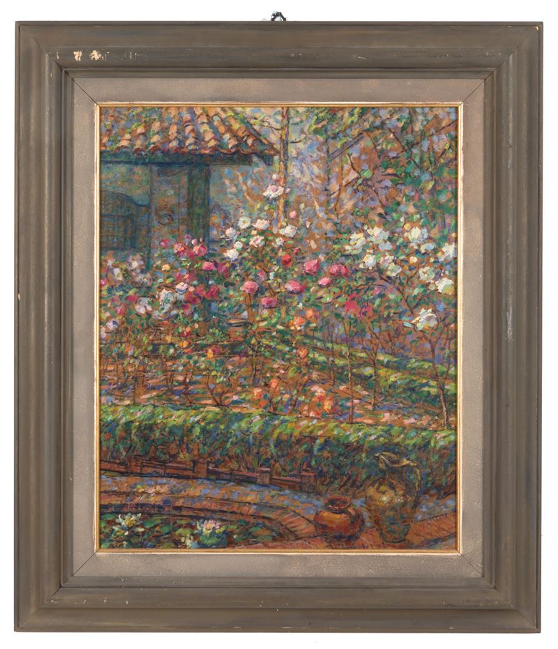 Alberto Ferrero - Dipinto "il Mio Roseto"