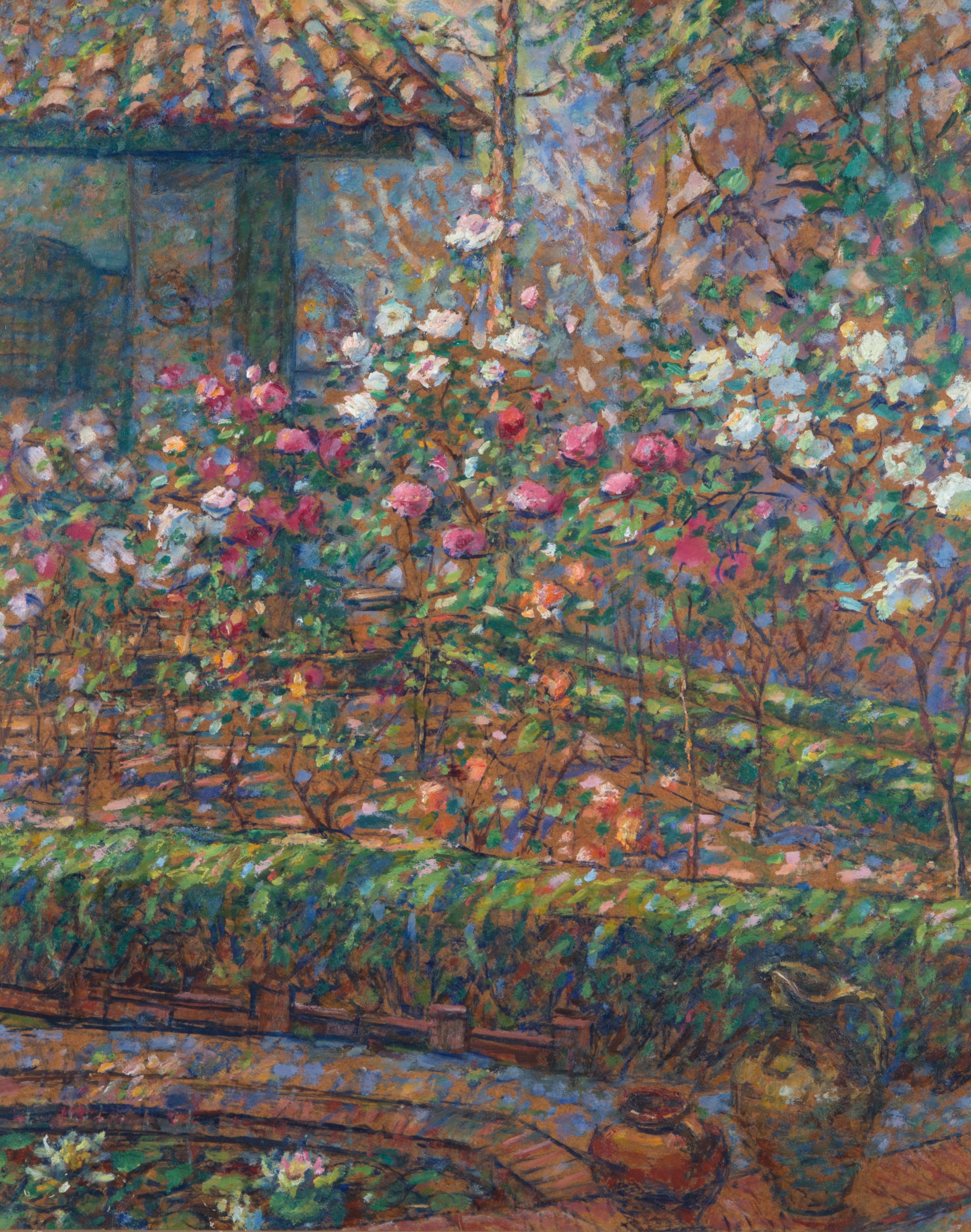 Alberto Ferrero - Dipinto "il Mio Roseto"