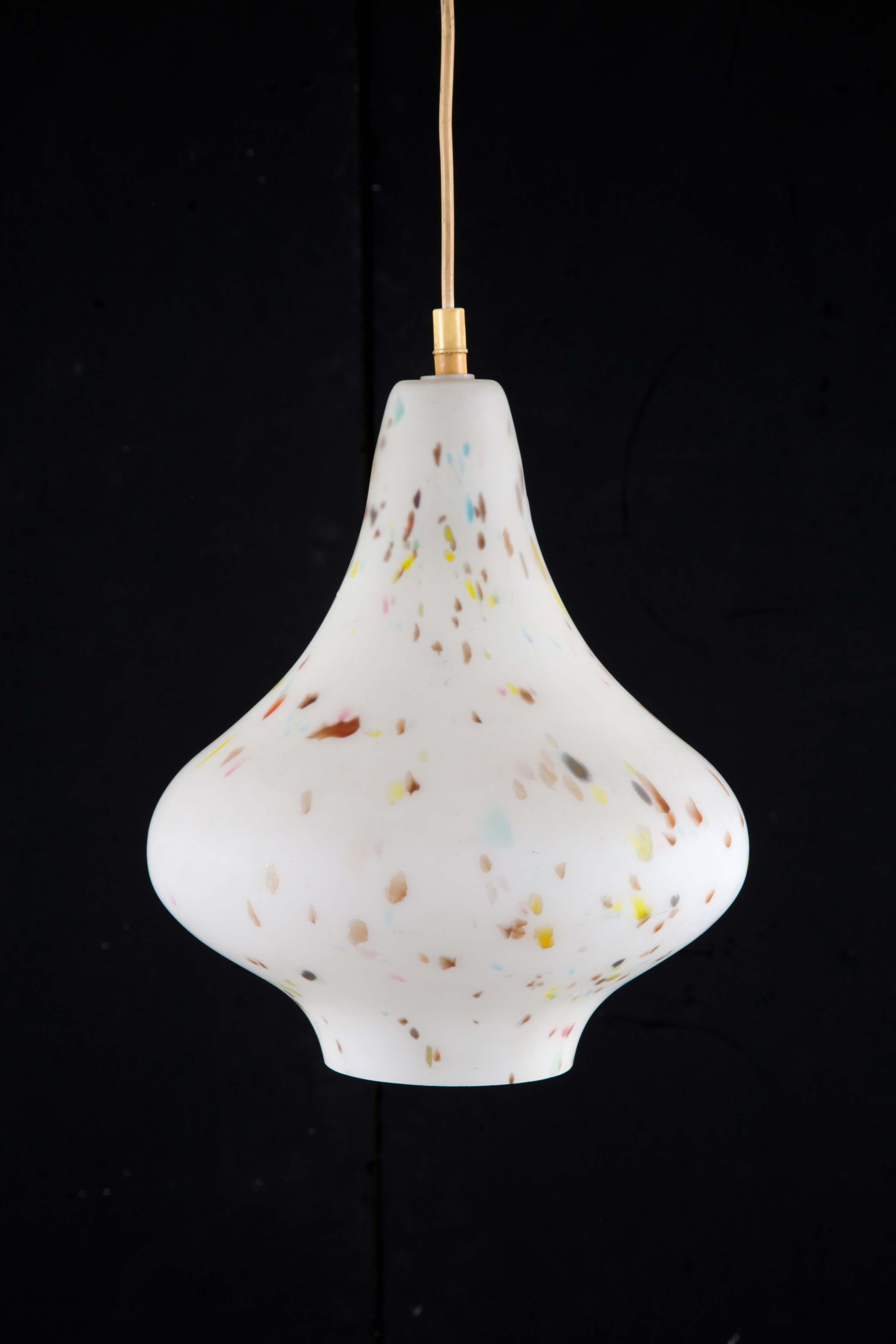 Dino Martens - Lampadario con Decori Policromi per Aureliano Toso