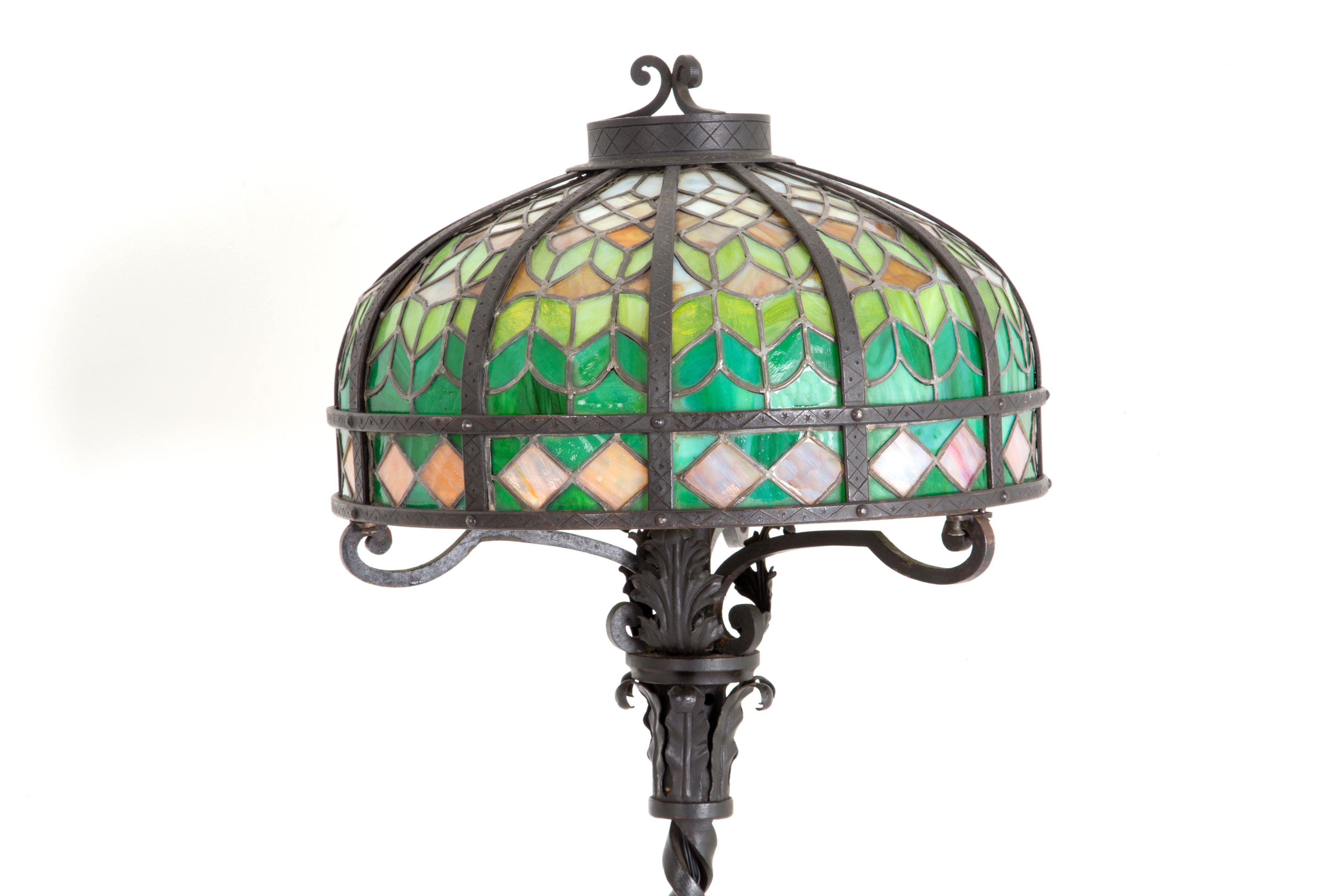 Lampada da Terra in Ferro Battuto