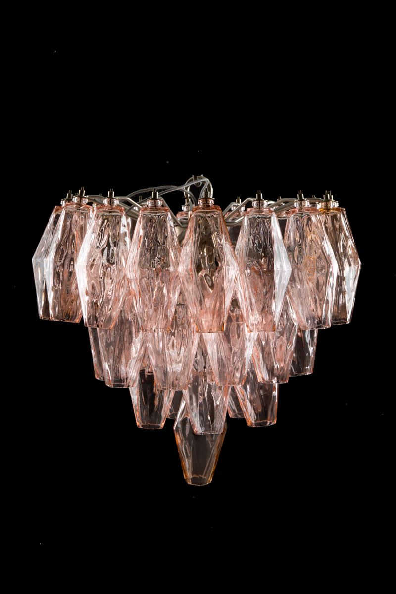 Carlo Scarpa - Lampadario Poliedro per Venini