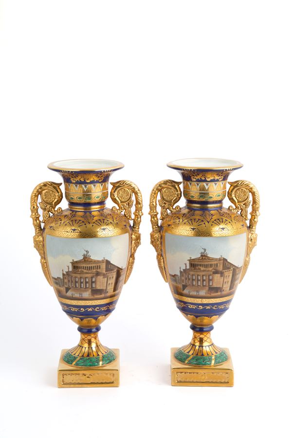 Pair of porcelain vases