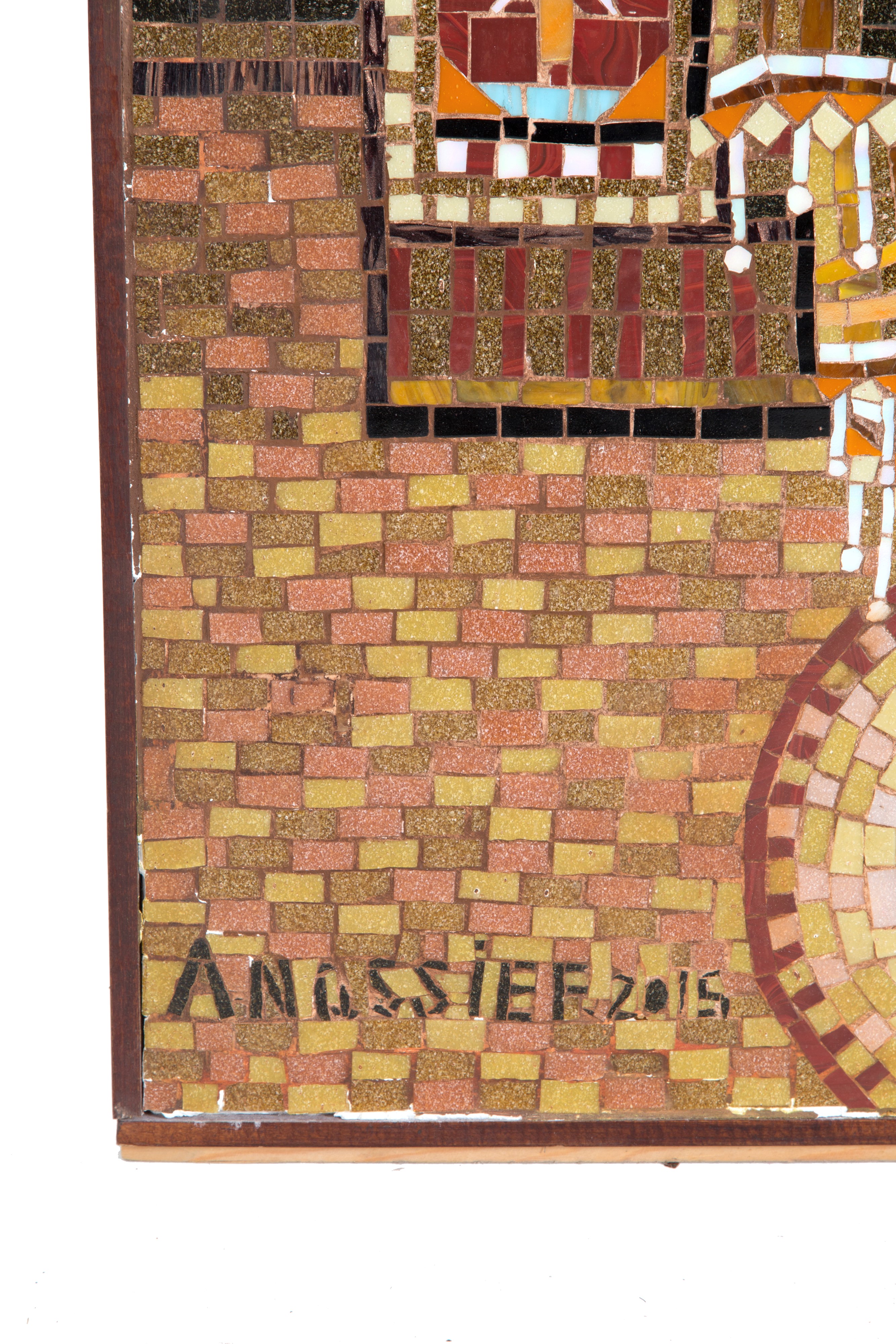Mosaico "madonna con Bambino in Trono"