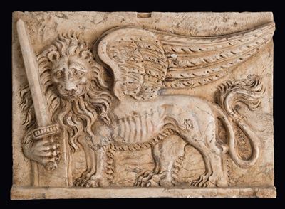 Placca in Marmo "leone di San Marco"