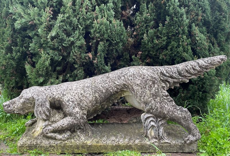 Scultura "setter in Ferma"