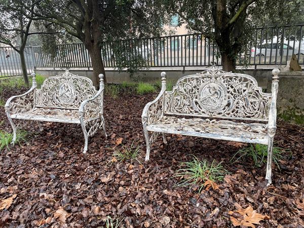 Pair of benches