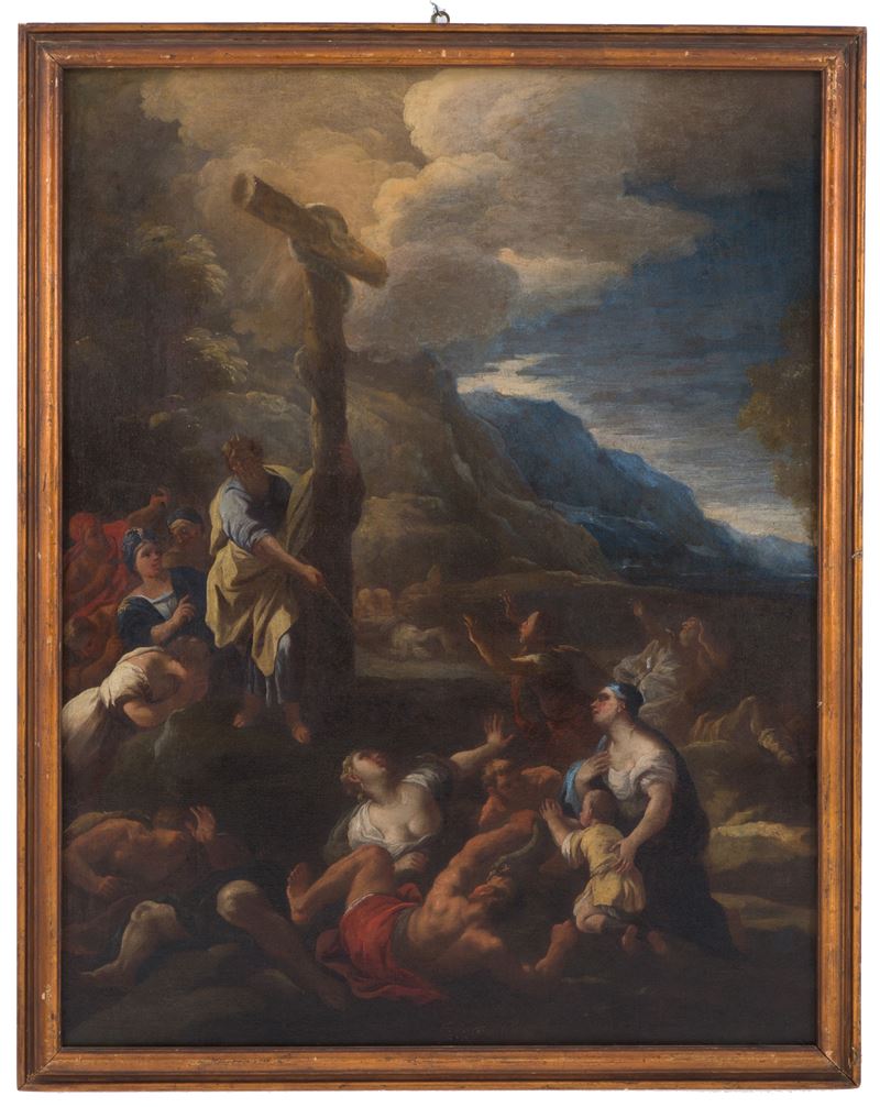 Andrea Malinconico - Dipinto "mose' e il Serpente di Bronzo"