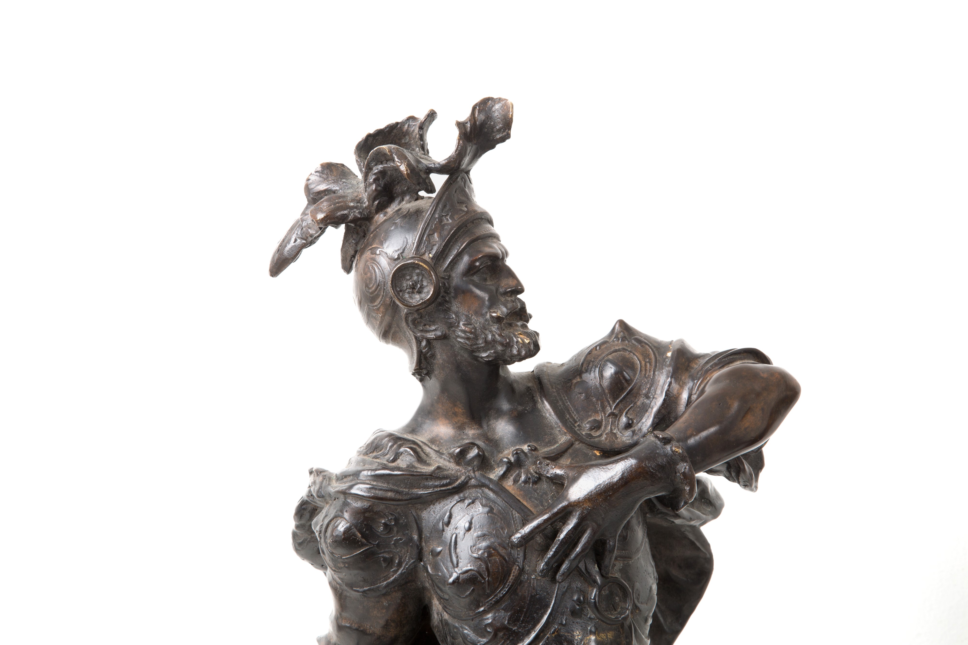 Coppia di Sculture "guerrieri". Firmate Moreau
