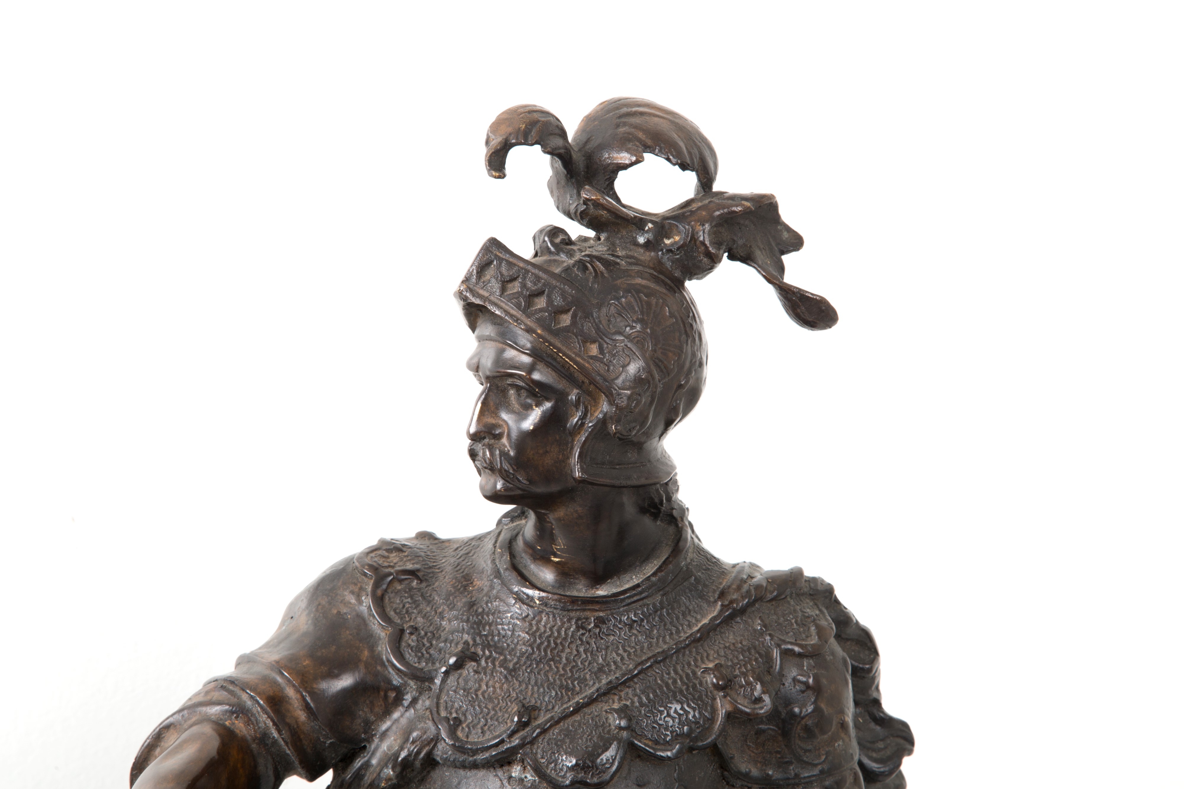 Coppia di Sculture "guerrieri". Firmate Moreau
