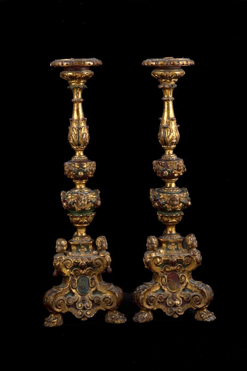 Coppia di candelieri