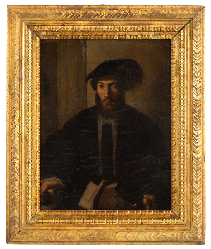 Michelangelo Anselmi - Dipinto "ritratto di Giovan Battista Castaldi"