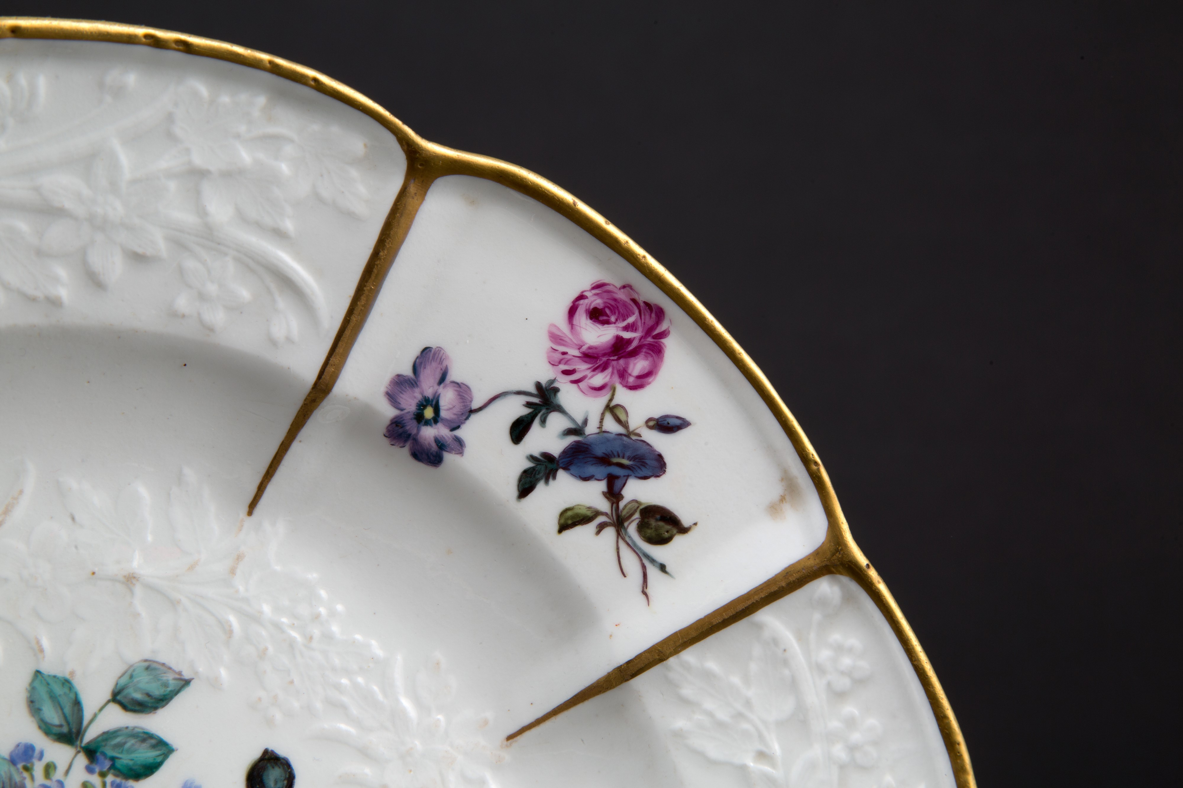 Coppia di piatti in porcellana di Meissen
