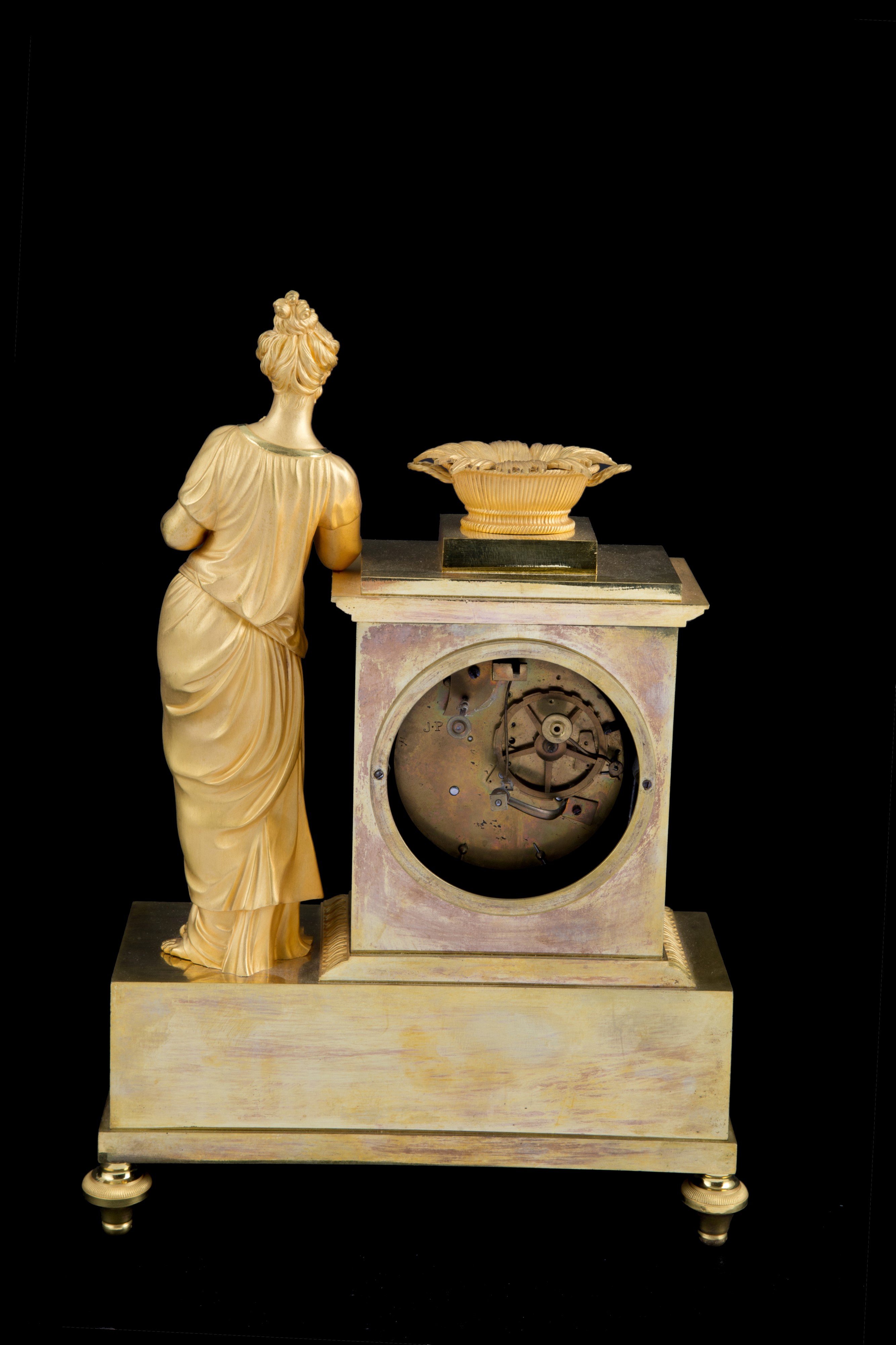 Orologio da Tavolo in Bronzo Dorato