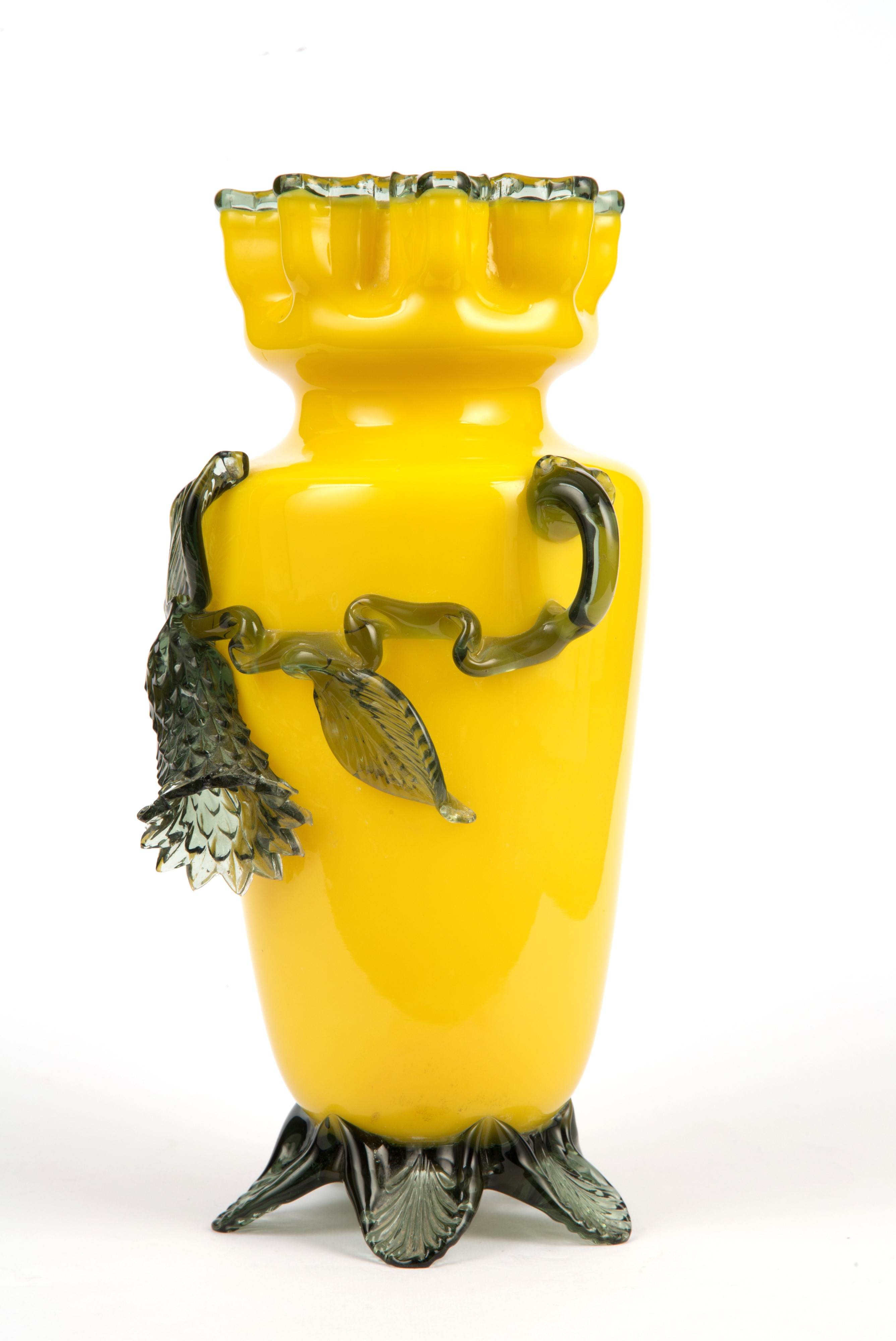 Vaso in Vetro Giallo