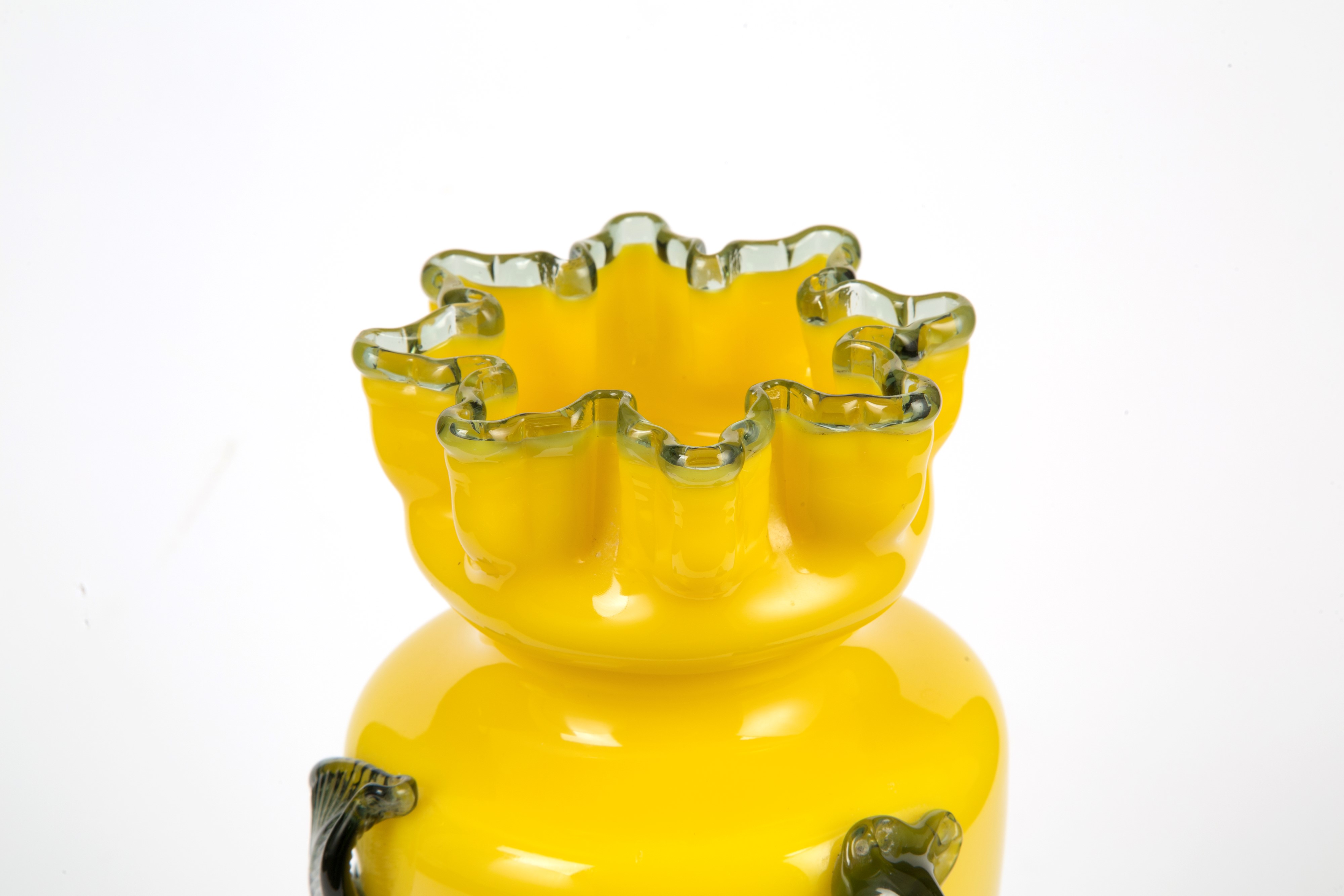Vaso in Vetro Giallo