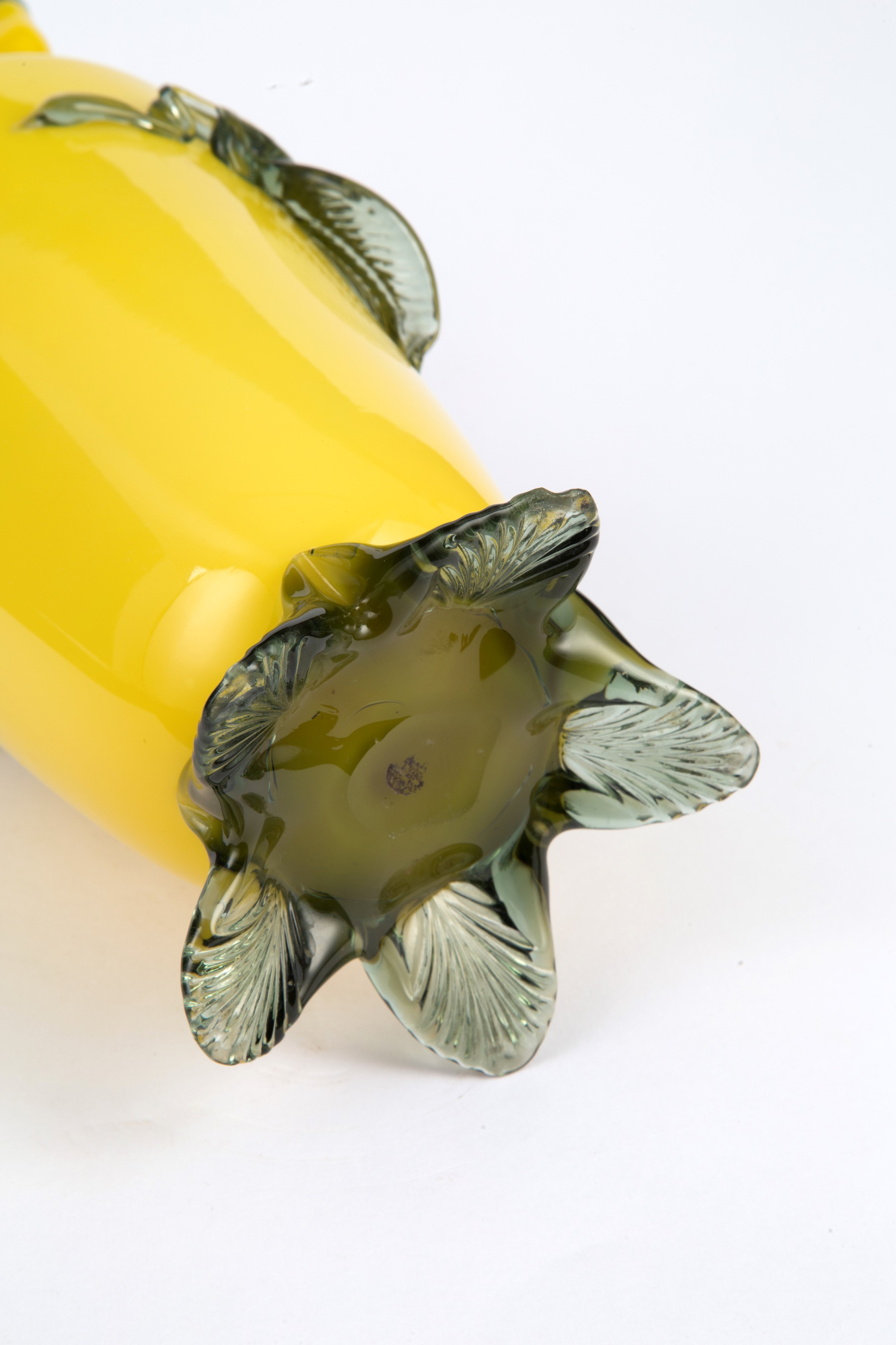Vaso in Vetro Giallo