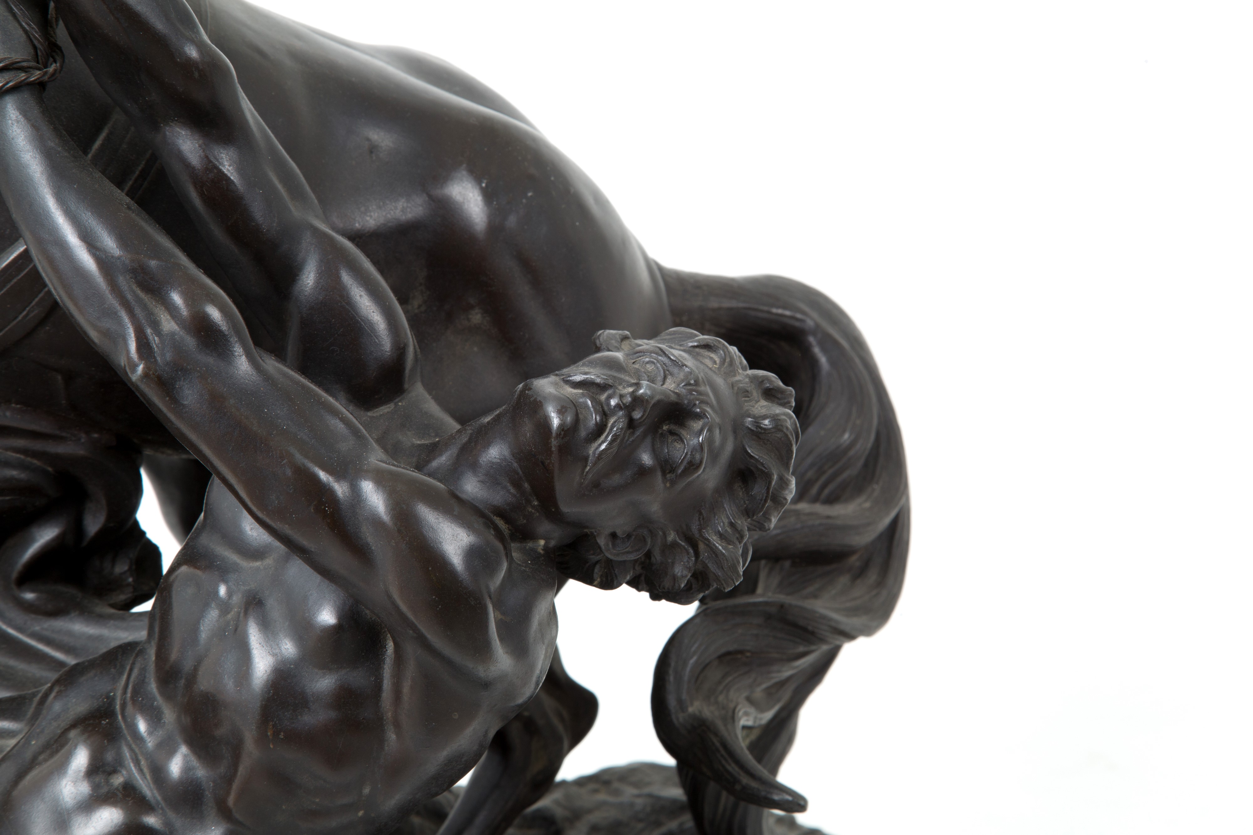 Philippe Poitevin - Scultura "cavallo Imbizzarrito con Domatore"