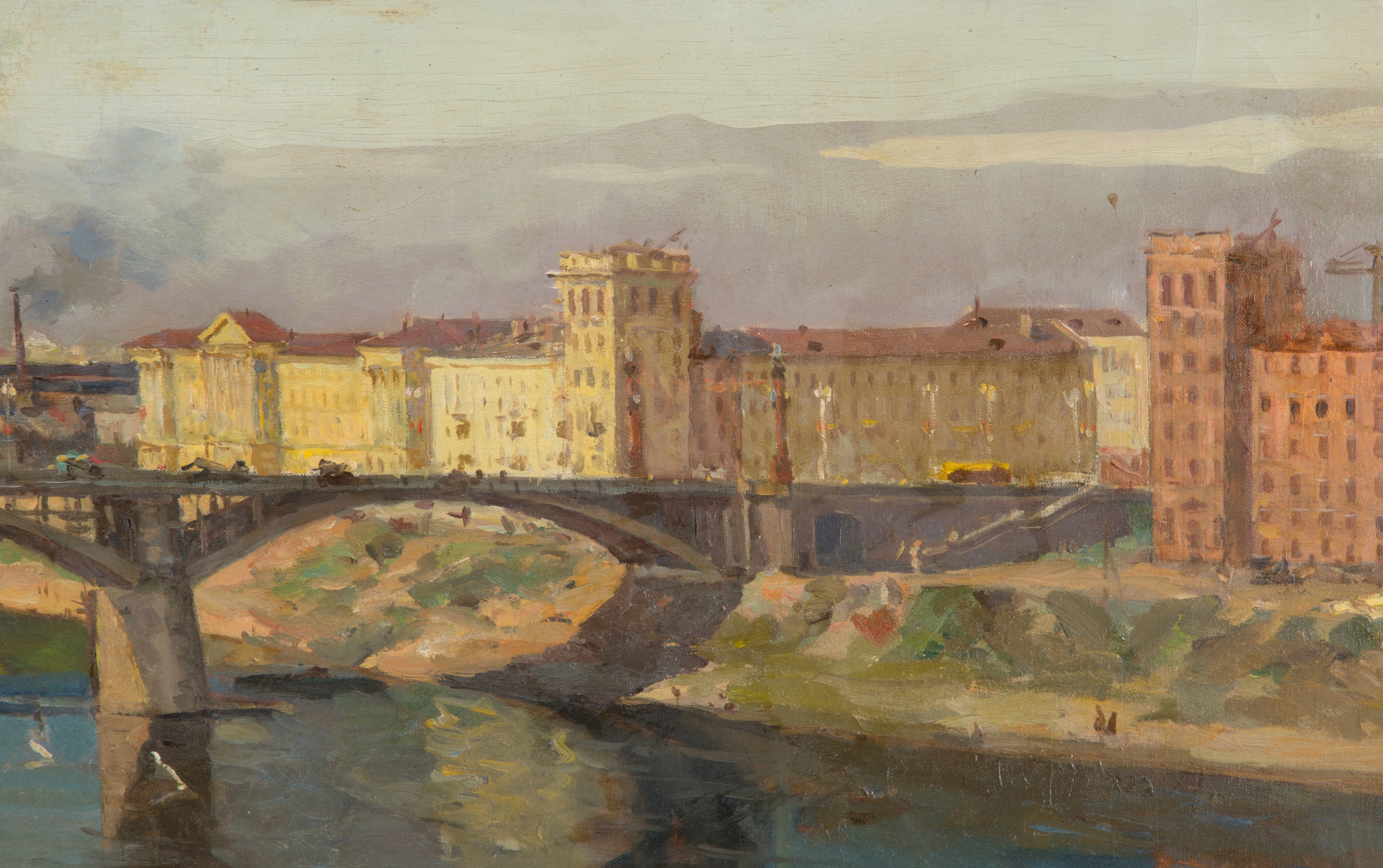 Anton Stanislavovich Korzhenevsky - Dipinto "citta' di Vitebsk"