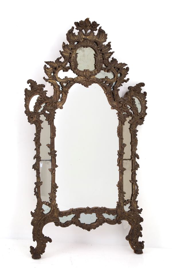 Carved mirror