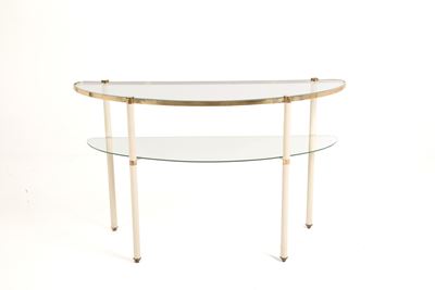 Consolle in Vetro e Ottone