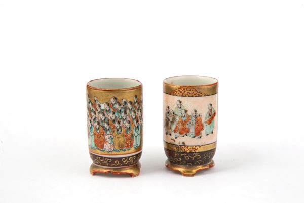 Pair of Satsuma jars