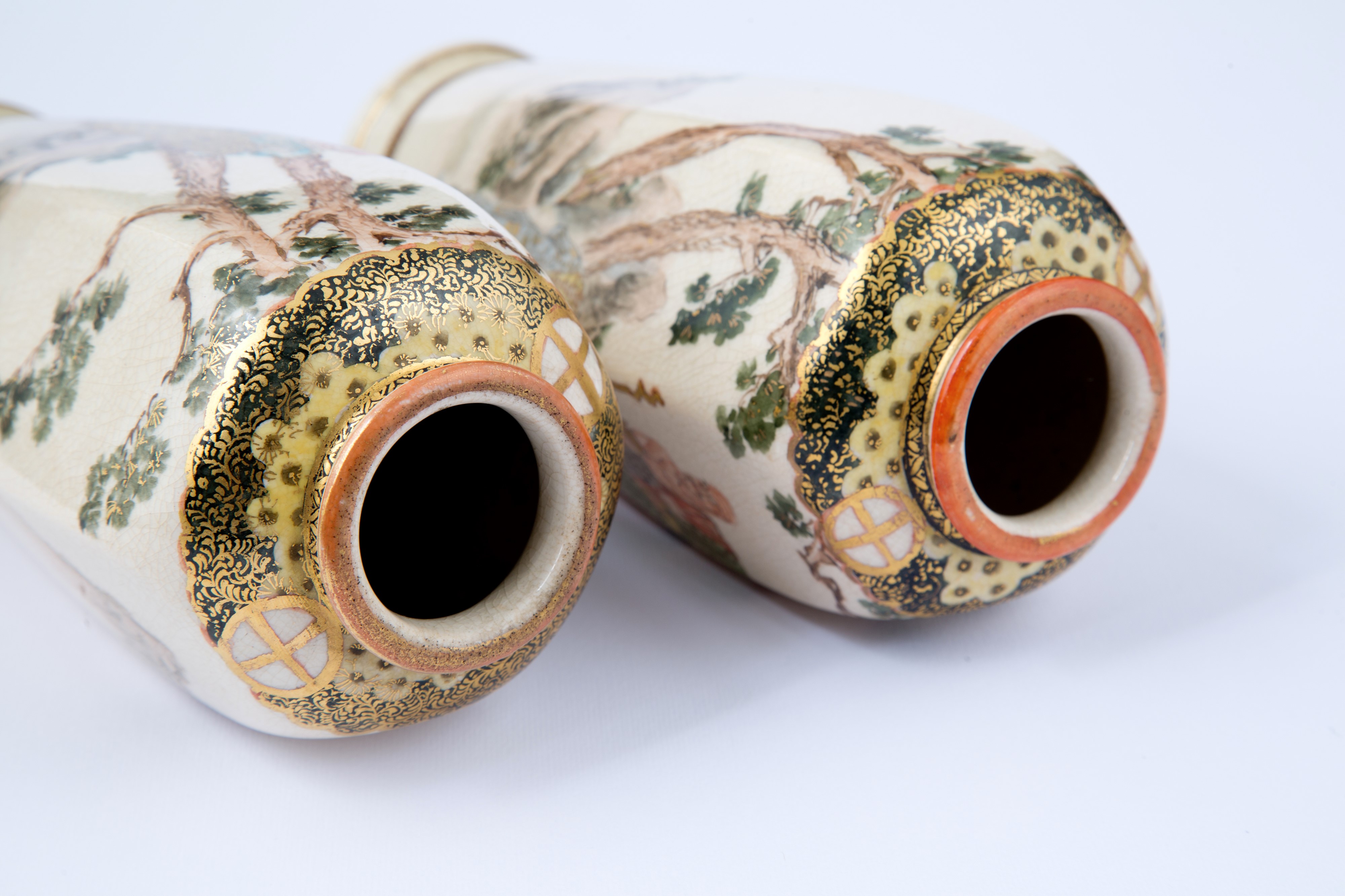 Coppia di vasi Satsuma