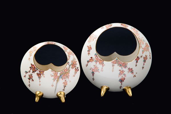 Pair of flower holders
