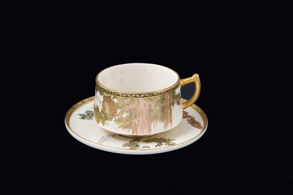 Satsuma cup and saucer