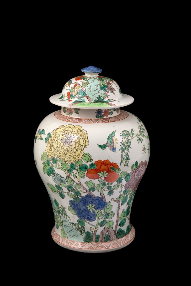 Potiche con coperchio