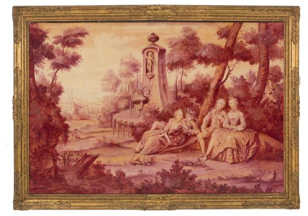 Painting "LANDSCAPE WITH GALANT SCENE"